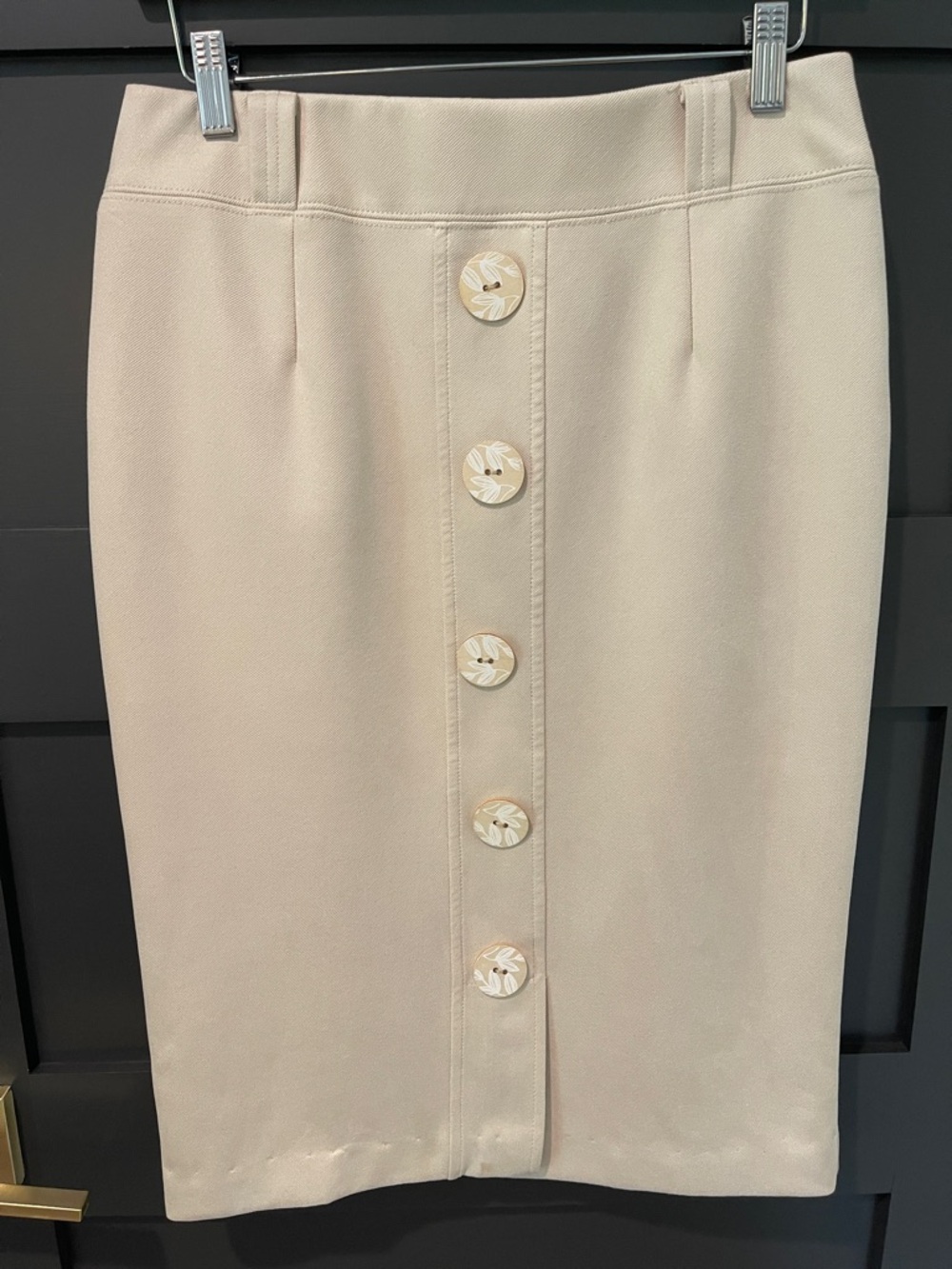 Marc New York Pencil Skirt With Decorative Buttons Size S